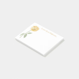 Notas Post-it® Flor amarilla vintage