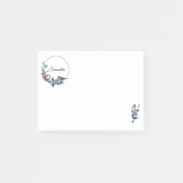 Notas Post-it® Flor Ave Personalizada