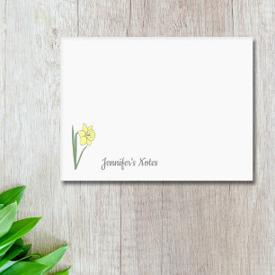 Notas Post-it® Flor Daffodil Pastel Botánico