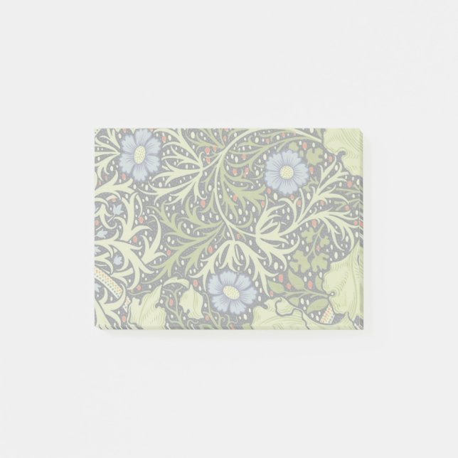 Notas Post-it® Flor de antigüedades de William Morris Seaweed (Anverso)