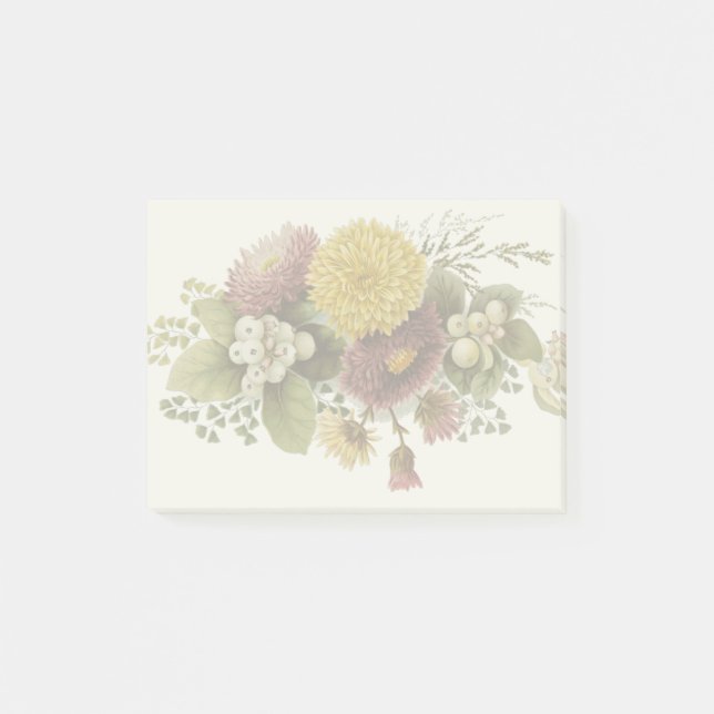 Notas Post-it® Flor de crisantemo Flor Flor Floral (Anverso)