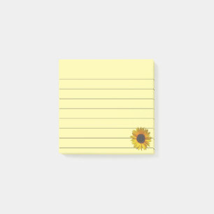 Notas Post-it® Flor de girasol 3x3