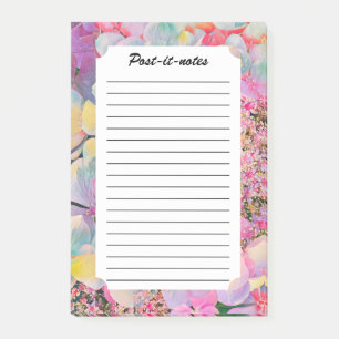 Notas Post-it® Flor de hidrangea de verano en flor