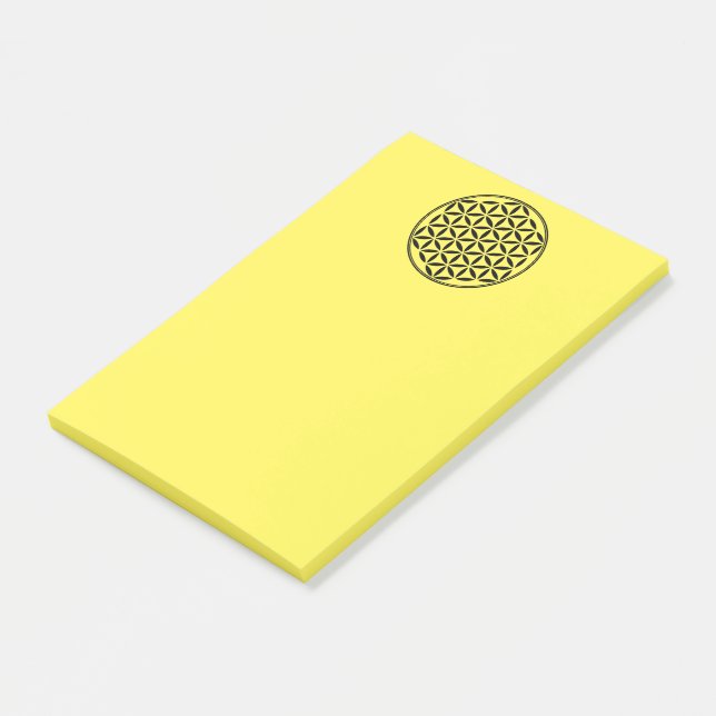 Notas Post-it® FLOR DE LA VIDA - Símbolo de Geometría Sagrada com (En perspectiva)