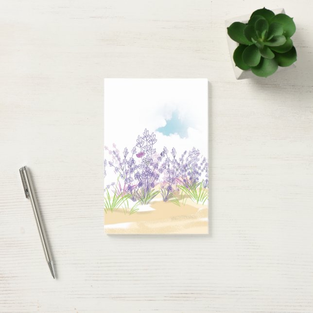 Notas Post-it® Flor de lavanda (Oficina)