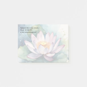 Notas Post-it® Flor de Lotus acuarela