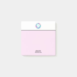 Notas Post-it® Flor de Lotus del lirio de agua de la mandala de