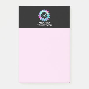 Notas Post-it® Flor de OM Aum Lotus de la mandala del *~*