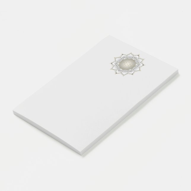Notas Post-it® Flor De Vida - Flores Mandala 1 (En perspectiva)