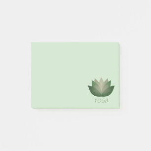 Notas Post-it® Flor Emerald Yoga Lotus