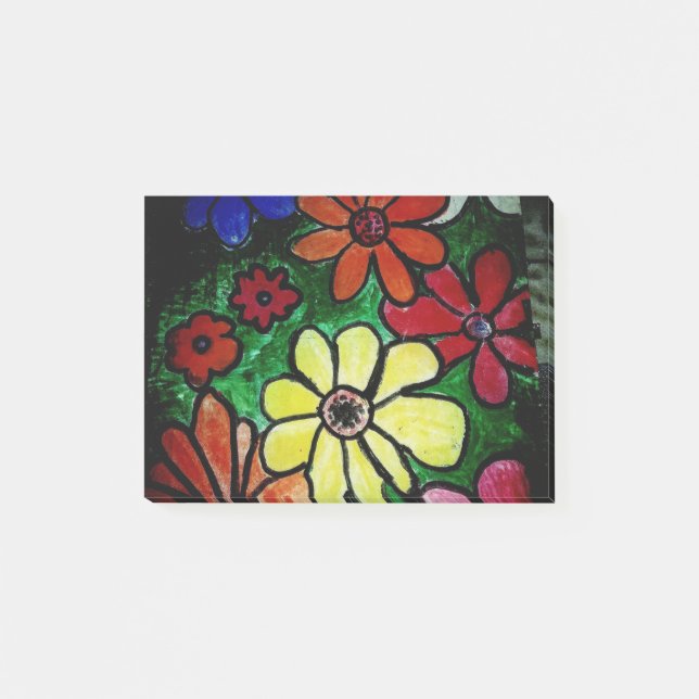 Notas Post-it® flor florecer (Anverso)