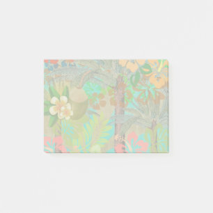 Notas Post-it® Flor Hawai Hula Vintage Floral Gráfico