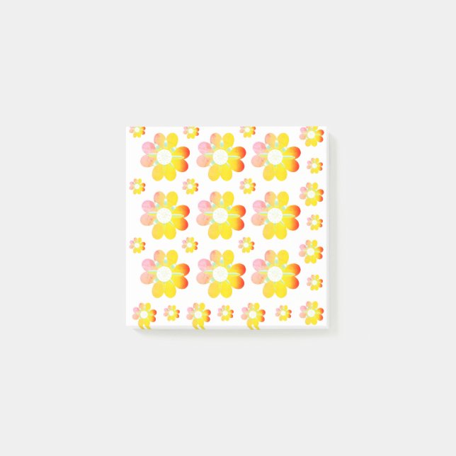 Notas Post-it® Flor Naranja (Anverso)