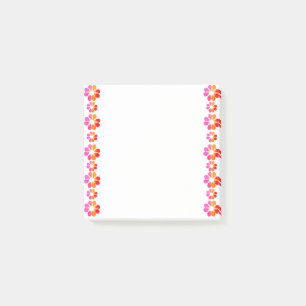 Notas Post-it® Flor roja de 30 Naranjas