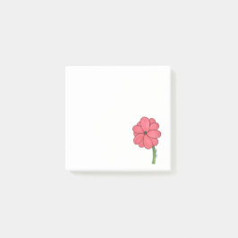 Notas Post-it® Flor Rosa Completa