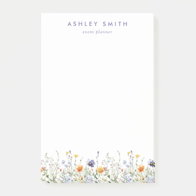 Notas Post-it® Flor silvestre (Anverso)