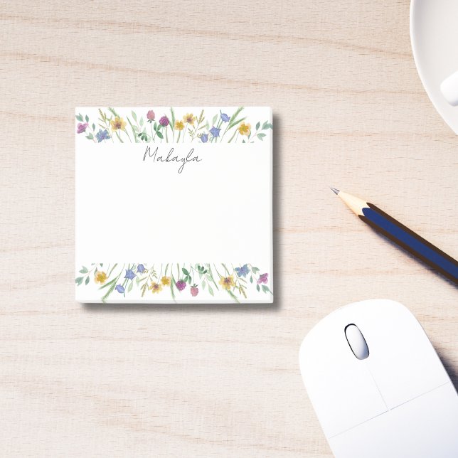 Notas Post-it® Flor silvestre personalizada (Subido por el creador)