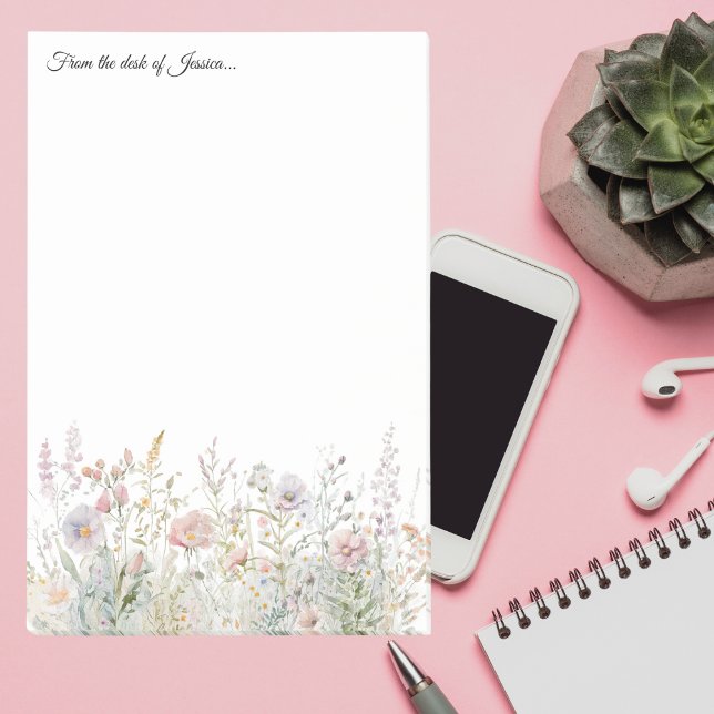 Notas Post-it® Flor silvestre personalizada 4x6 de la mesa de (Subido por el creador)