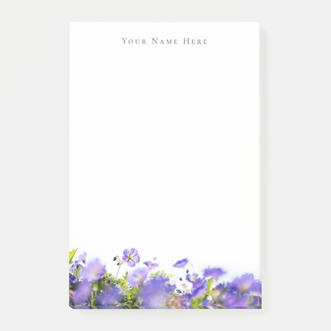 Notas Post-it® Flor silvestre primaveral personalizable (Anverso)