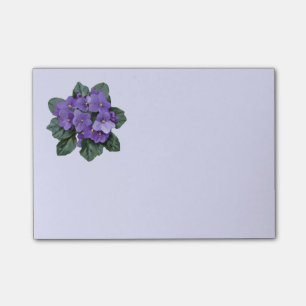 Notas Post-it® Flor violeta morada africana arte floral