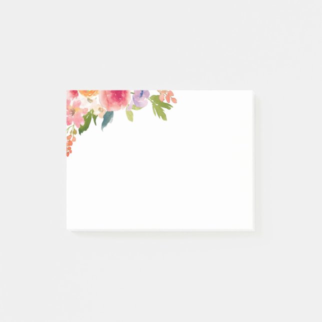 Notas Post-it® Floral (Anverso)