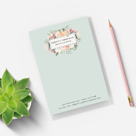 Notas Post-it® Floral antigua | Sage Green