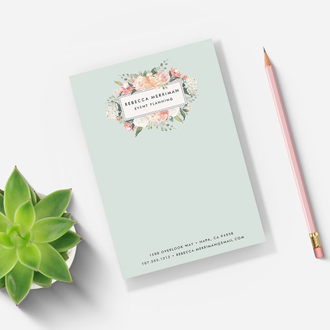 Notas Post-it® Floral antigua | Sage Green (Subido por el creador)
