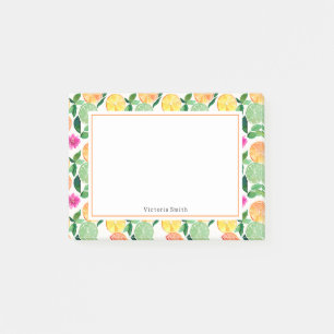 Notas Post-it® Floral Citrus Naranja Lemon Lime Grapefruit