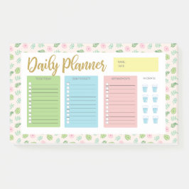 Notas Post-it® Floral Daily Planner