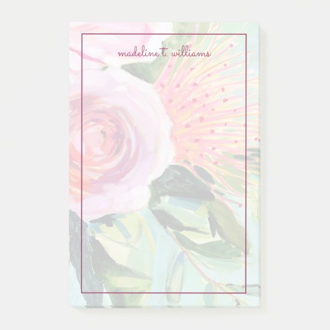 Notas Post-it® Floral de Bruselas I (Anverso)