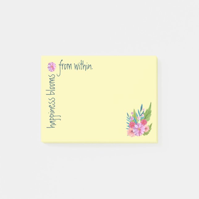 Notas Post-it® Floral de primavera (Anverso)