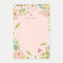 Floral feliz en rosa