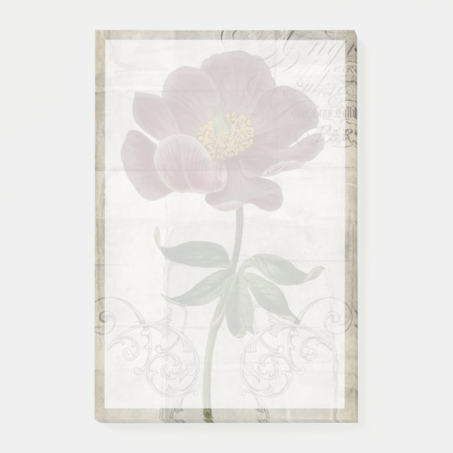 Notas Post-it® Floral francesa I (Anverso)