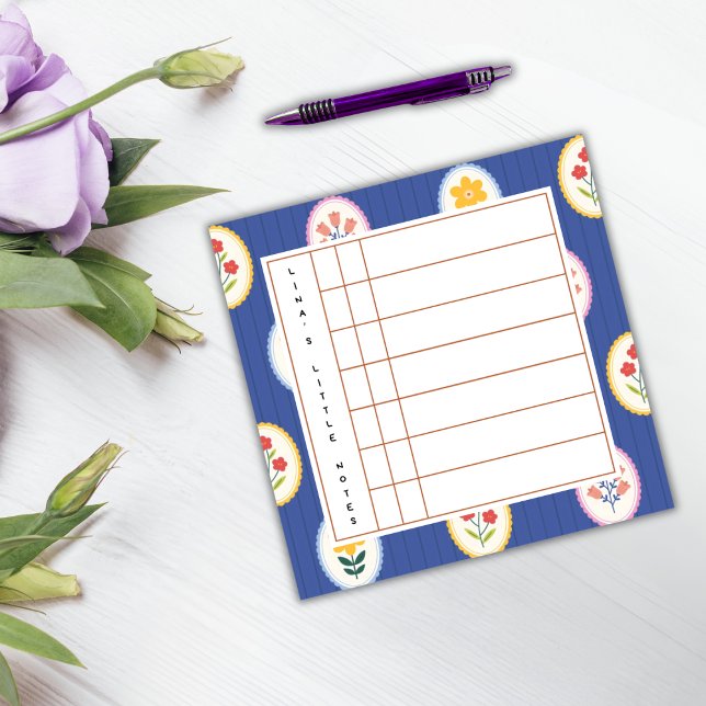 Notas Post-it® Floral Lined Frame – Blossom Time Sticky Notes (Subido por el creador)