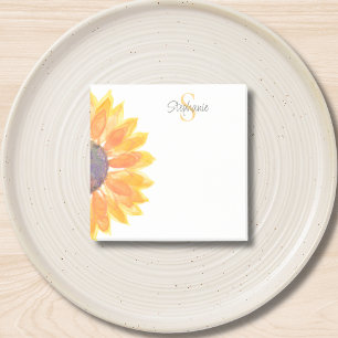 Notas Post-it® Floral Monograma Personalizado