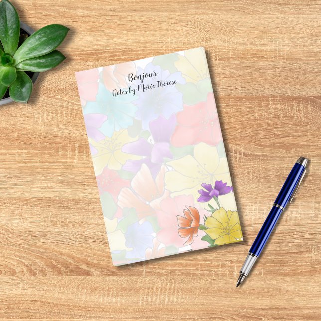 Notas Post-it® Floral Personalizadas  (Subido por el creador)