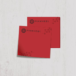 Notas Post-it® Floral roja audaz