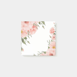 Notas Post-it® Floral rosa