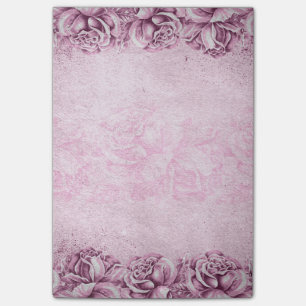 Notas Post-it® Floral rosado violeta de la lavanda inglesa de los