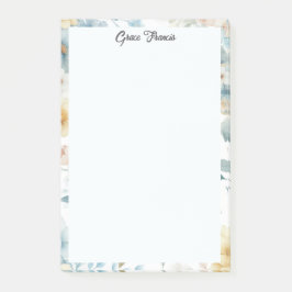 Notas Post-it® Floral simple y elegante personalizada