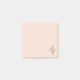 Notas Post-it® Floral Teal Botánico Rubor