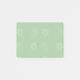Notas Post-it® Floral verde