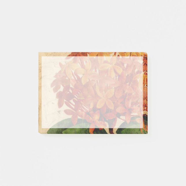 Notas Post-it® Floral vibrante III (Anverso)