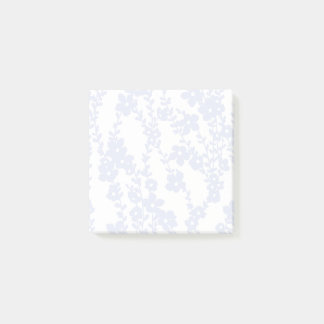 Notas Post-it® Floral Vines (White - Periwinkle)