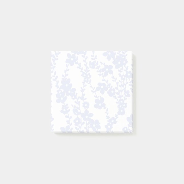 Notas Post-it® Floral Vines (White - Periwinkle) (Anverso)