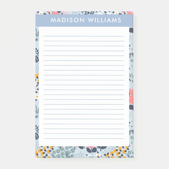 Notas Post-it® Flores (Anverso)