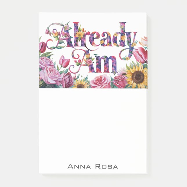 Notas Post-it® *~* Flores 10 Manifiesto AM AP85 (Anverso)