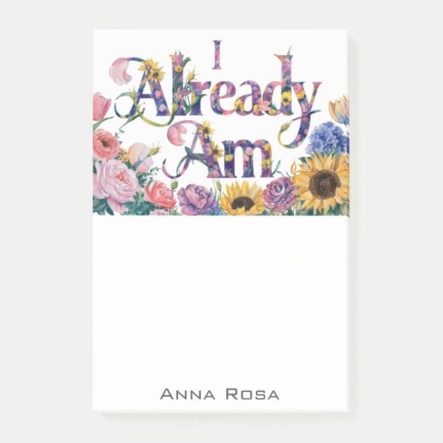 Notas Post-it® *~* Flores 11 Manifiesto AM AP85 (Anverso)