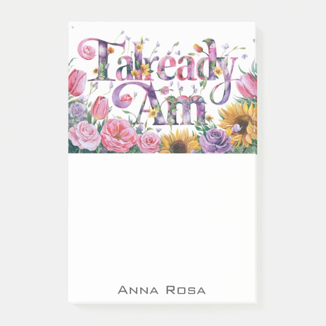 Notas Post-it® *~* Flores 13 Manifiesto AM AP85 YA (Anverso)