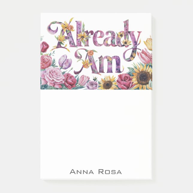 Notas Post-it® *~* Flores 1 Manifiesto AM AP85 YA (Anverso)